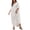 #02White, variant on 2026 Long Kaftan Dresses Muumuu Plus Size V Neck Vintage Caftan Coverup Dress Navy One Size