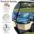 thumbnail image 5 of Garronmavis Blue Marble Golf Cart Seat Covers Universal Fit All Weather Breathable Polyester Interior Accessories for Daily Use Easy Install and Clean Front Seat Cover for Golfer, 5 of 6