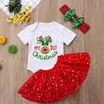 thumbnail image 1 of Conjunto de faldas tutú y mameluco para bebé para mi primer cumpleaños, vestidos de pastel de Navidad para niñas y body de manga corta, conjuntos de fiesta para niñas pequeñas, 1 of 5