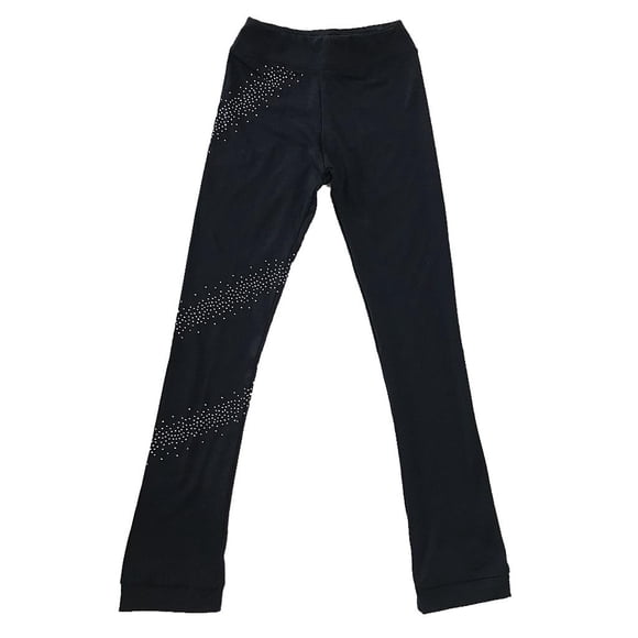 Traje de patinaje artístico: pantalones de práctica para niños, niñas y mujeres, ropa deportiva para patinadores, ropa deportiva, ropa de baile Star160 Macarena Conjunto de pantalones de patinaje