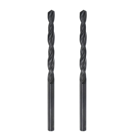 

Uxcell 6542 High Speed Steel Twist Drill Bit Fully Ground Black Oxide 4.1mm Drill Dia 73mm Total Length 2Pack
