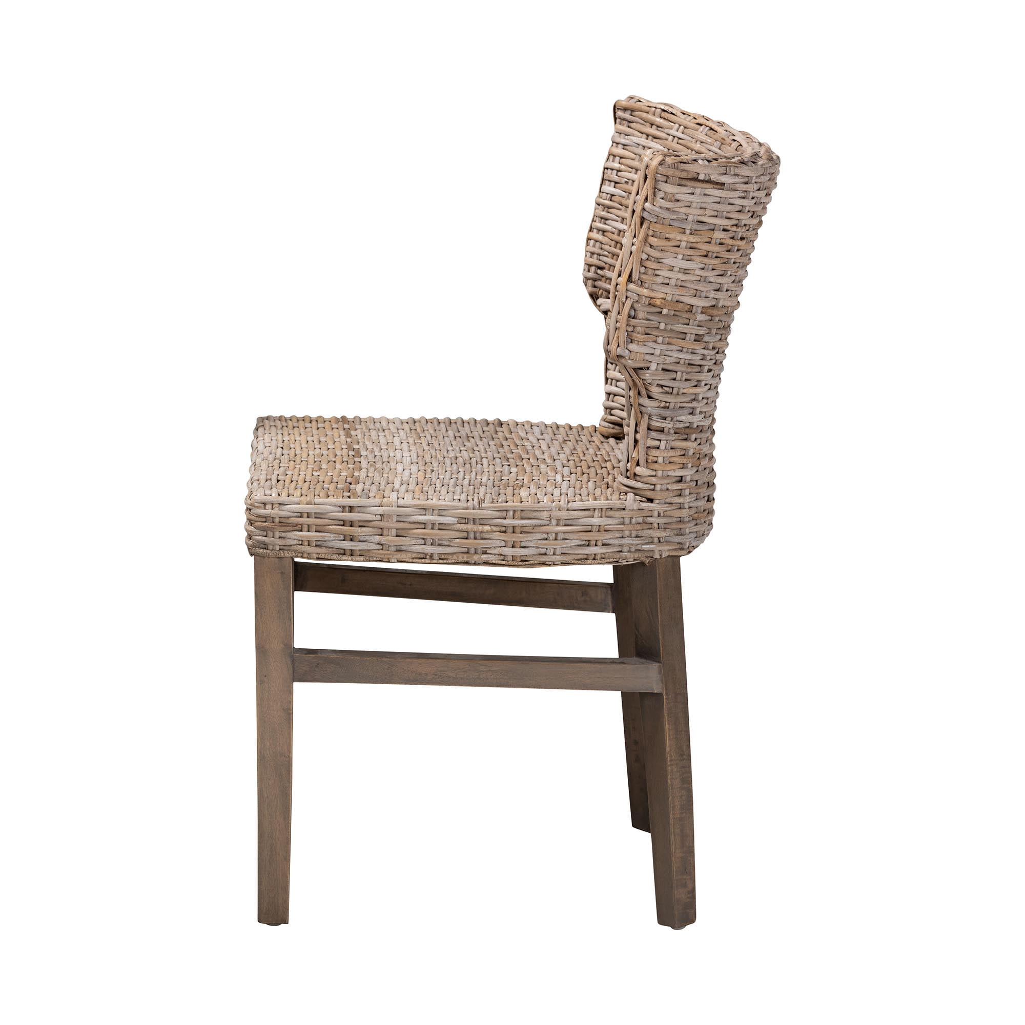 bali & pari Dining Chair, Gray and Brown