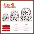 thumbnail image 2 of Super Soft Fabric Gift Bag Contraction Free Bag Mouth Pull Rope Design Red Ribbon Mouth For The Festival Simple Cow-Print Pattern1_2 Small, 2 of 8
