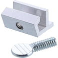 thumbnail image 1 of Cerraduras para puertas y ventanas corredizas Cerradura de tornillo de seguridad de aluminio ajustable para riel, cerradura de seguridad de tope de puerta, instalación sin taladrar, requiere espa, 1 of 5