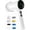 White, variant on Electric Spin for Bathroom Cleaning, Cordless Shower with 6 Brush Heads, -Direction Rotation, Handheld Cleaning Brush for Grout, Tile, Tub, Sink & Corners, White