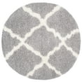 thumbnail image 5 of SAFAVIEH Dallas Logan Geometric Shag Area Rug, Grey/Ivory, 2'3" x 4', 5 of 10