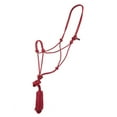 thumbnail image 2 of 8 Ft Hilason Horse Halter Basic Poly Rope With Lead Burgundy, 2 of 2