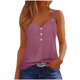 thumbnail image 2 of Puntoco Camisola básica sin mangas con botones y cuello halter para mujer, de color liso, holgada, 2 of 5