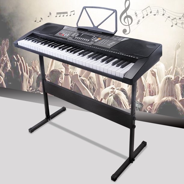 Uenjoy 61 Key Music Electronic Keyboard Electric Digital Piano LED
