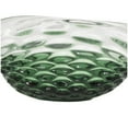 thumbnail image 5 of DecMode 14" Handmade Asymmetrical Abstract Wavy Ombre Green Glass Decorative Bowl with Bubble Texturing, 5 of 9