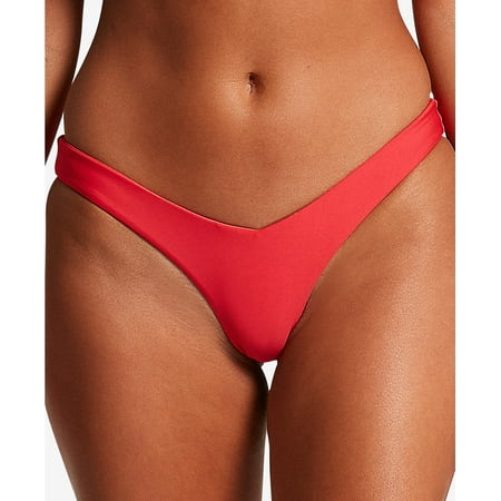 Volcom TRUE RED Juniors  Simply Seamless Bikini Swim Bottoms  US X-Large (11)