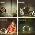 thumbnail image 5 of SUTENG Bedside Lamp Desk Table Dimmable 3 Dimmable Lights Wireless Charging Touch Control 10W, 5 of 5