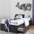 thumbnail image 3 of South Shore Aviron Mates 3-Drawer Storage Bed, Twin, Blueberry, 3 of 8