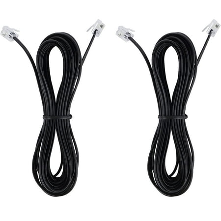 

2pcs RJ11 To RJ45 Adapter Telephone To Ethernet Cord Telephone Plug Adapter Cord