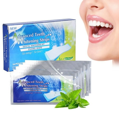 - 28 pcs Teeth Whitening Strips Professional Teeth Bleaching Gel Strip Dental Teeth Whitener Effective Dental Care Kit