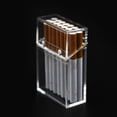 thumbnail image 3 of Boîte à Cigarette Transparente en Acrylique Épaisse Portable Boîte de Rangement pour Briquet, 3 of 5