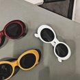 thumbnail image 4 of Gafas de sol ADMIRING, ovaladas, redondas, blancas, tipo Clout, UV400, 4 of 9