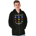 thumbnail image 5 of PACMAN Fruit and Ghosts for Breakfast Zip Up Hoodie Men's Women's Brisco Brands S, 5 of 6