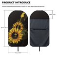 thumbnail image 7 of POLERO 1 Pack Car Seat Towel Cover with Sunflower Guitar, Easy Install, Sweatproof Terry Cloth Protector Compatible with Van Truck Car Interior, 7 of 7
