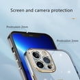 thumbnail image 4 of Compatible with  13/Min/Pro/Pro Max Case Electroplate Bumper Case Full Camera Lens Protection Raised Reinforced Corners  Case, 4 of 8
