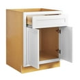 thumbnail image 3 of RTA Wholesalers Snow White Inset Shaker 24" Wide Base Cabinet, Single Door, Single Drawer, 3 of 3