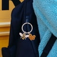 thumbnail image 2 of unbranded 2pcs Hanging Keychain Bee Honeycomb Pendant Keychain Alloy Key Ring Bag Pendant Novelty Keychain, 2 of 8