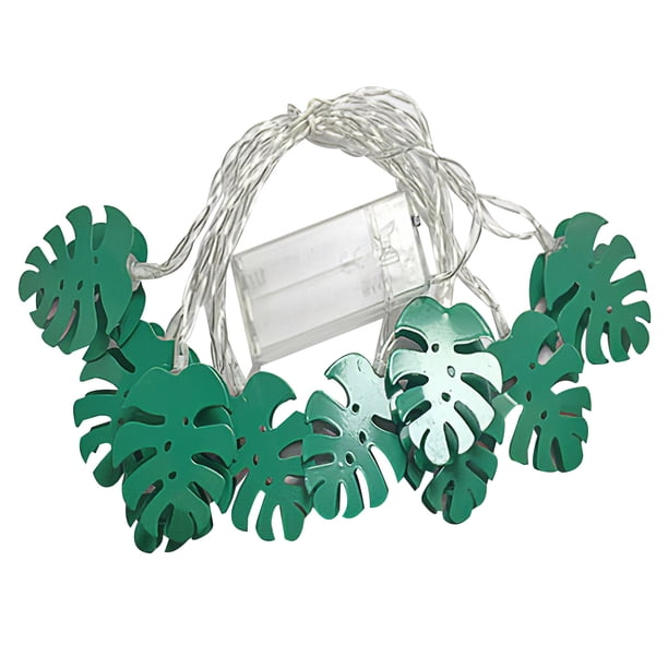 Turtle Leaves String Light 20 Led Con Pilas Ip54 A Prueba De Agua Excelente Iluminación Lámpara String Fairy Light Lighting Decoración Cadena Para Home Party Garden 2M / 6.56Ft Scienceny HA016998-00
