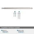 thumbnail image 4 of Amerock Coble 12-5/8 inch (320mm) Center-to-Center Polished Nickel Cabinet Pull, 4 of 6