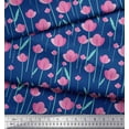 thumbnail image 2 of Soimoi Cotton Voile Fabric Leaves & Floral Clip Art Printed Fabric 1 Yard 56 Inch Wide, 2 of 3
