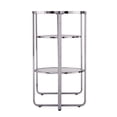 thumbnail image 5 of Southern Enterprises Maxina Mirrored Metal Console Table in Chrome, 5 of 5