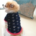 thumbnail image 3 of TELOLY Dog Clothes,Fleece Warmth Dog Jacket,Soft Fabric Strong Warmth Retention Dog Sweatshirt,Star,L, 3 of 4
