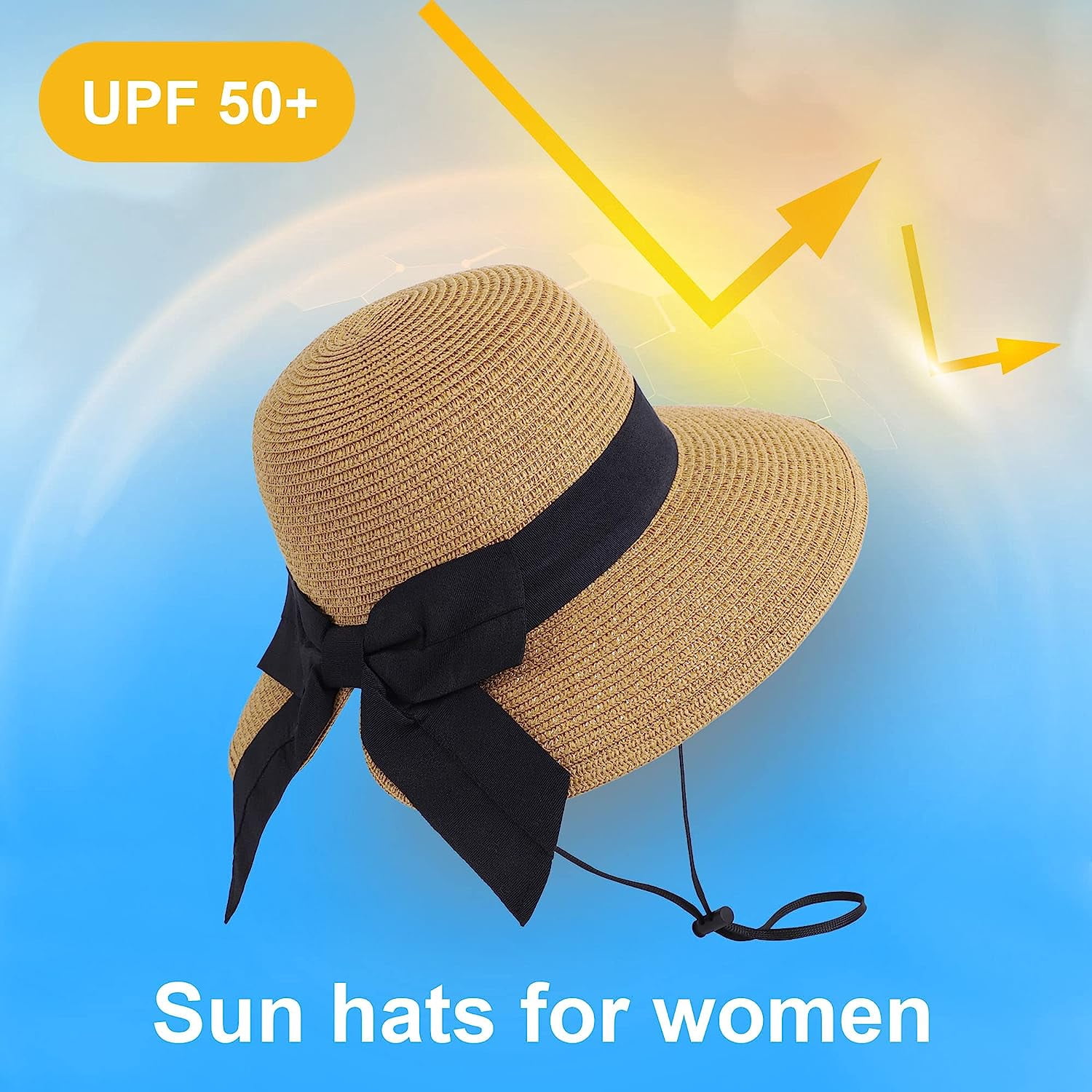 Florabella Women’s Sun Hat Flora Bella Beach Marlo Wide-Brim Hat Brown | Mercari main image 2