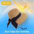 thumbnail image 4 of Verabella Sun Hats for Women UPF 50+ Women's Lightweight Foldable/Packable Beach Sun Hat, 4 of 7