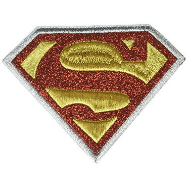superman logo dc comics artwork embroidered iron on patches 5 5 x 7 25 walmart com