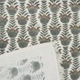 thumbnail image 4 of Fabdivine Cotton Waffle Weave Hand Towel – Soft & Durable with Hand Block Print, 17" x 32", Set of 6, Lotus, 4 of 6