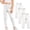 A-White + White + White, variant on Hellosay Baby 3 Pack Leggings Cotton Elastic Waist Ruffle Hem Strecth Comfortable Solid Casual Dance Pants Size 1-9