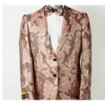 thumbnail image 3 of Mens 2 Button Dusty Rose & Pink Floral Paisley Prom & Wedding Tuxedo By Alberto Nardoni Brand Designer, 3 of 3