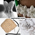 thumbnail image 7 of 1 Box 480Pcs 6 Sizes Clear Sew on Rhinestones Glass Sew on Crystals 3/4/5/6/7/8mm Square Gems Flatback Prong Claw Crystals with Iron Base, 7 of 7