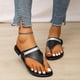 thumbnail image 1 of Sandalias de playa con punta abierta para vacaciones informales con tacón plano y estampado para mujer Wmkox8yii  ytu8049, 1 of 9