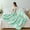 #0312-Green, variant on Linnome Easter Flannel Throw Blanket Bunny Egg Pattern Soft Blanket for Sofa Couch Bed Home Spring Holiday Decor