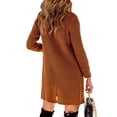 thumbnail image 5 of Sherrylily Women Open Front Cardigan Long Sweaters Cardigan Outerwear Button Down Coats, 5 of 5