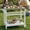 White, variant on LOYALICE Outdoor Kitchen Cart with Stainless Steel Top – Weatherproof HDPE Serving Trolley with Wheels & Storage Shelf for Patio, BBQ & Backyard Parties, Navy Blue