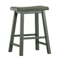 thumbnail image 2 of Weston Home Ashby Saddle Seat Backless Wood Counter Stools, Set of 2, Antique Sage, 2 of 2