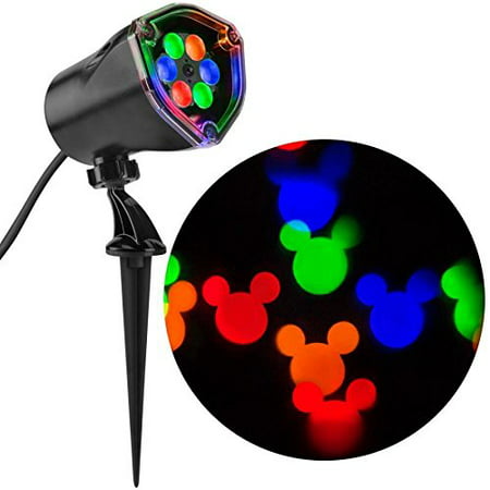 Gemmy Mickey Mouse Disney Fantastic Flurry Multi-function Red, Green, Blue ,Yellow LED Multi-design Christmas Outdoor Stake Light