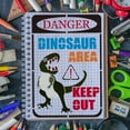 thumbnail image 4 of Danger Dinosaur Area Keep Out Signs Stencil 8.3x11.7" Dinosaur Warning Signs Large Stencil Dinosaur Alert Signs Templates Reusable Wall Decoration Templates for Wood Floor Wall Tile, 4 of 9