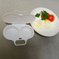 thumbnail image 3 of OULII Portable Egg Maker for Microwave with Fine Plastic Material White Easy to Clean Supports Dishwasher Safe and 4 Eggs Capacity, 3 of 8