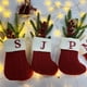 thumbnail image 2 of Calcetines navideños de año próximo con letras del alfabeto de copos de nieve rojos Medias de punto navideñas Decoración para árbol de Navidad para el hogar Regalo de Navidad, 2 of 5
