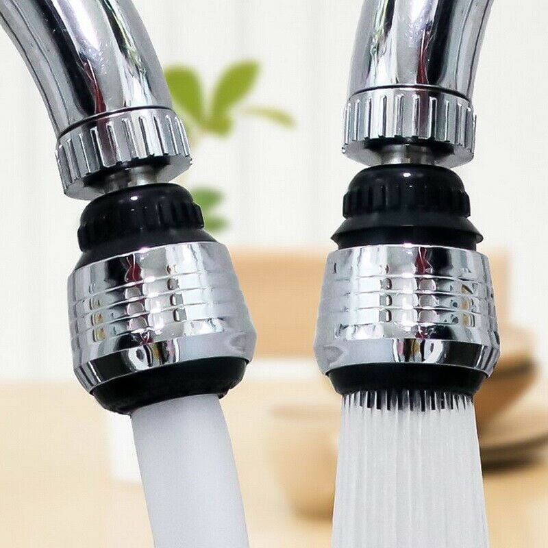 Sink Water Faucet Tip Swivel Nozzle Adapter Kitchen Aerator Tap Chrome