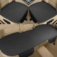 thumbnail image 1 of Pu Leather Car Seat Bottom Covers Protectors Include Pair Front Driver Seat Pad Mat and Rear Bench Cover Universal Fit % Vehicles, 1 of 9