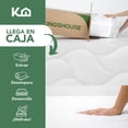 thumbnail image 4 of Colchón Memory + Cubrecolchón Topper Individual De Espuma Set 2 Pzas Kingshouse  blanco, 4 of 9